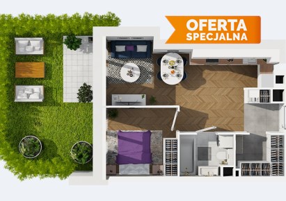 mieszkanie na sprzedaż - Kraków, Podgórze, Mateczny